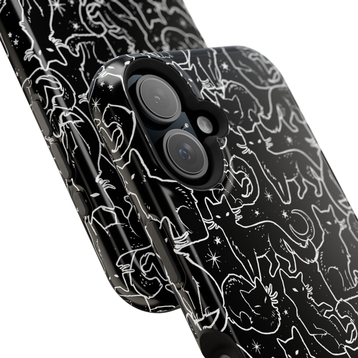 Black Cats MagSafe Tough iPhone Case