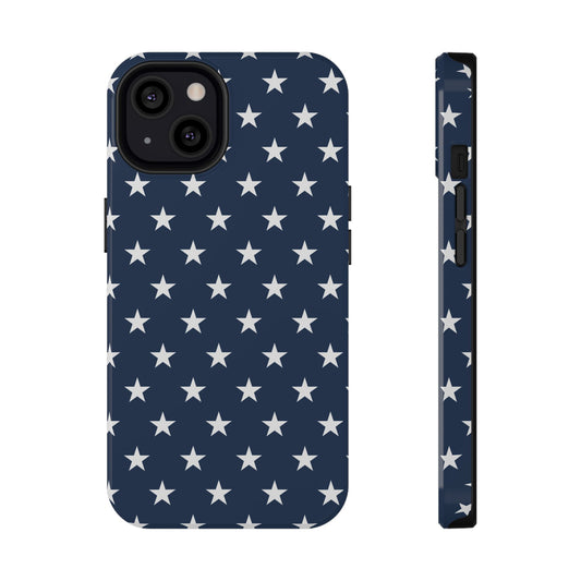 Deep Blue Stars MagSafe Tough iPhone Case