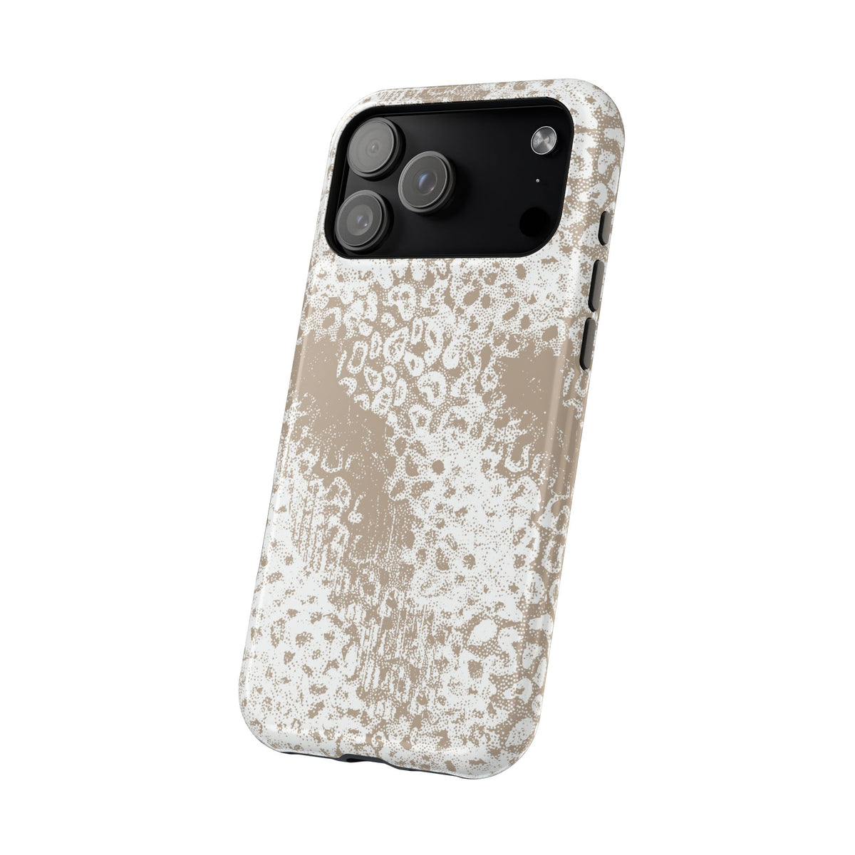 White Leopard MagSafe Tough iPhone Case