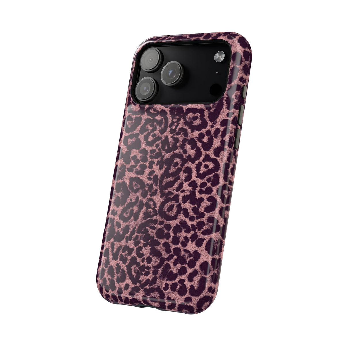 Purple Leopard MagSafe Tough iPhone Case