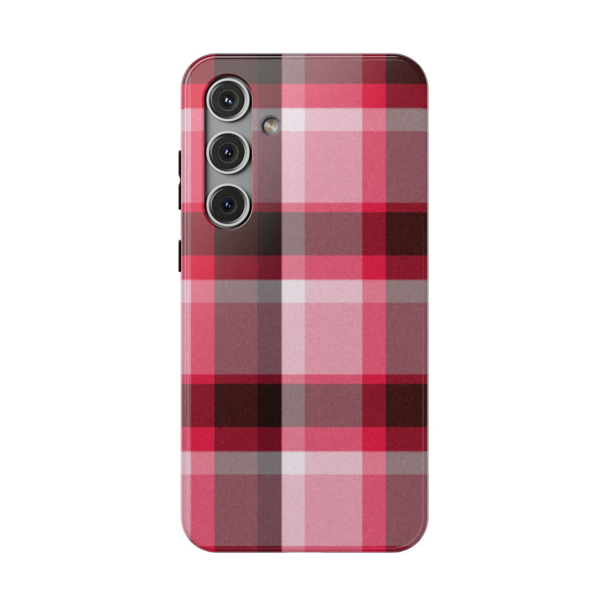 Red Plaid Tough Samsung Case