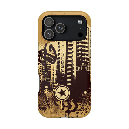 Brown City Tough iPhone Case