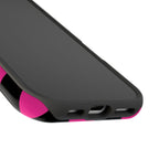 Pink Grid Tough iPhone Case