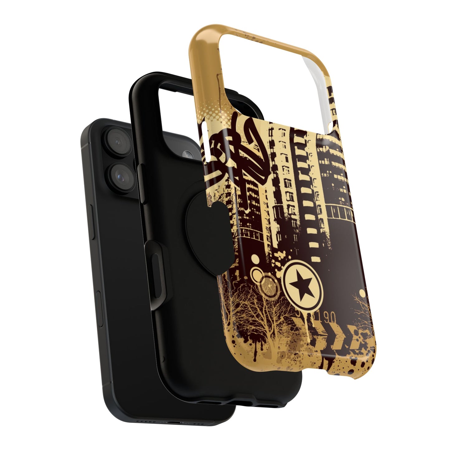 Brown City Tough iPhone Case
