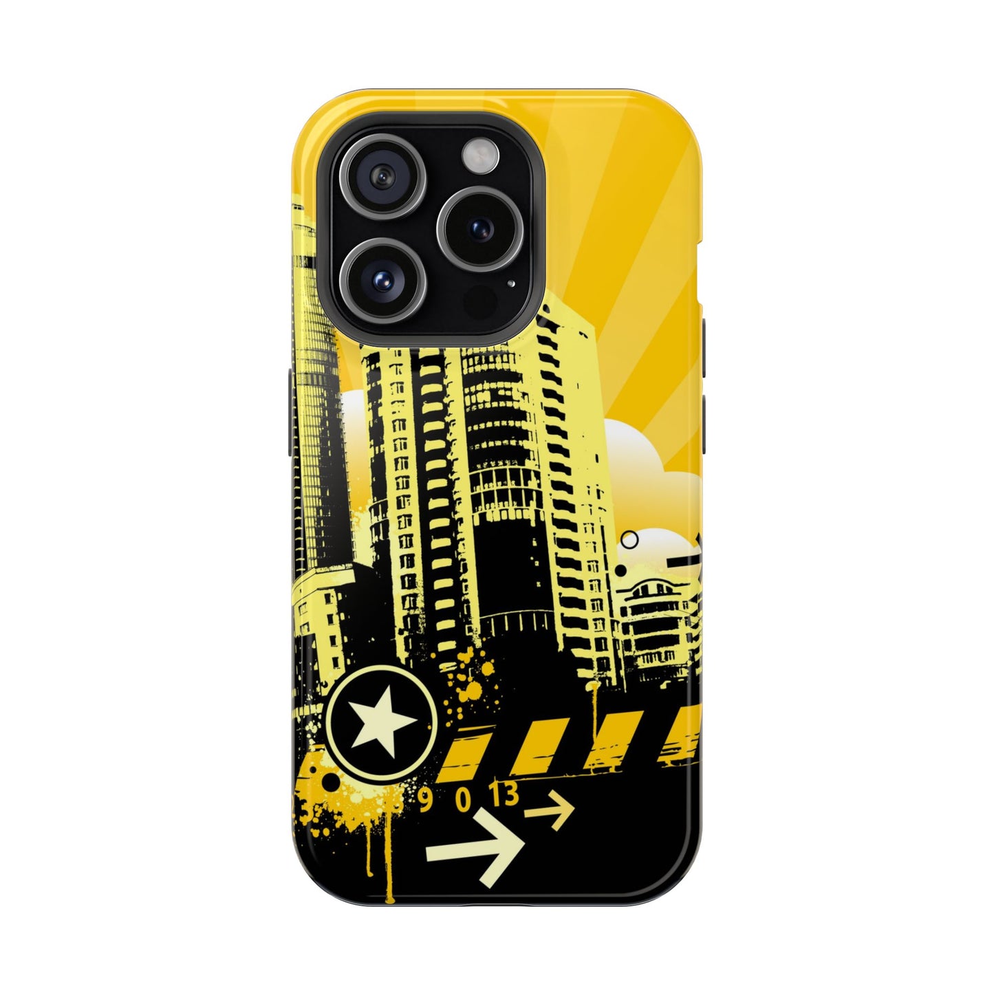 Yellow City Tough iPhone Case