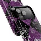 Checkered Rose Tough iPhone Case