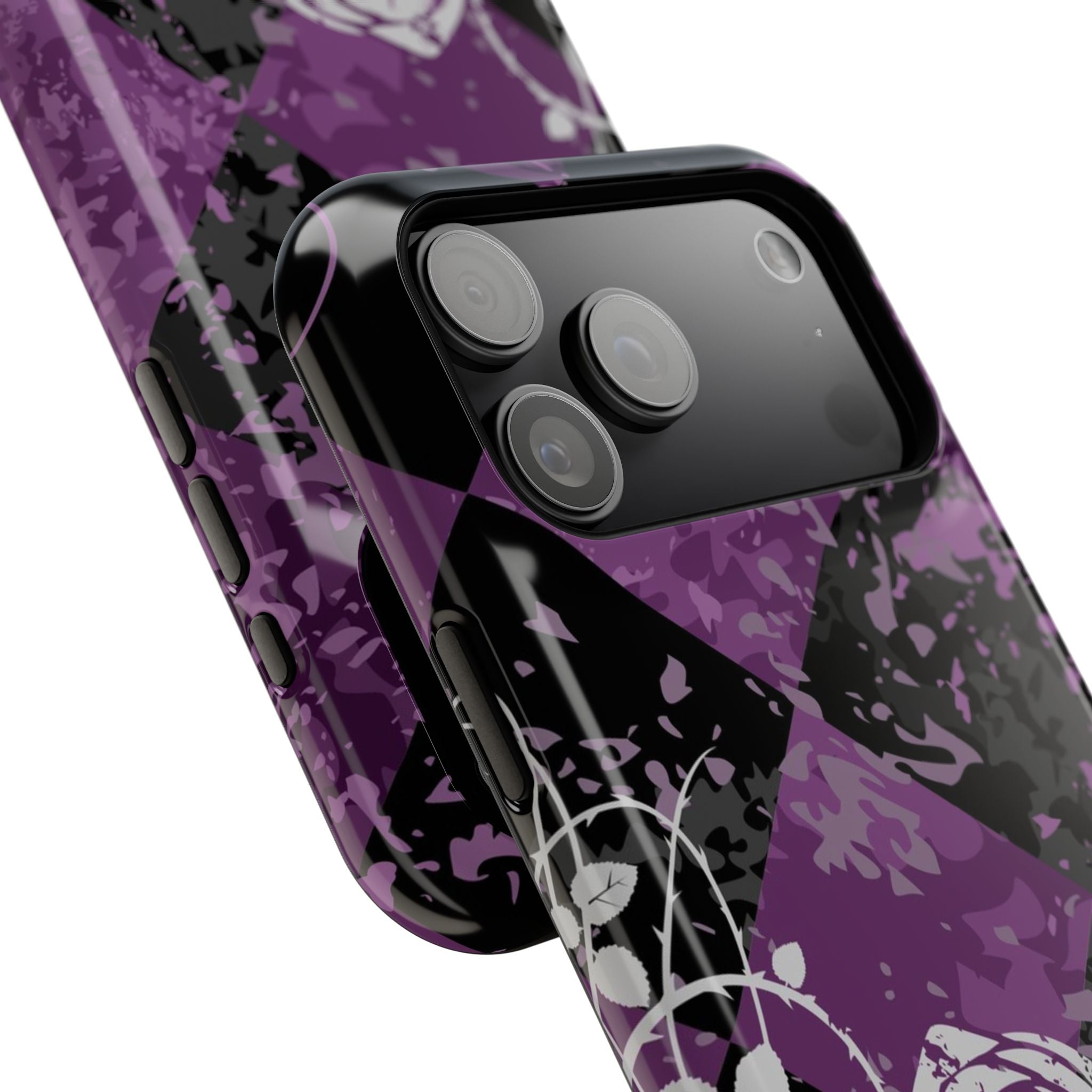 Checkered Rose Tough iPhone Case