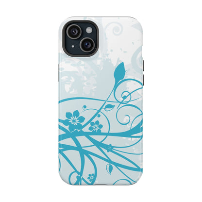 Blue Bloom Tough iPhone Case