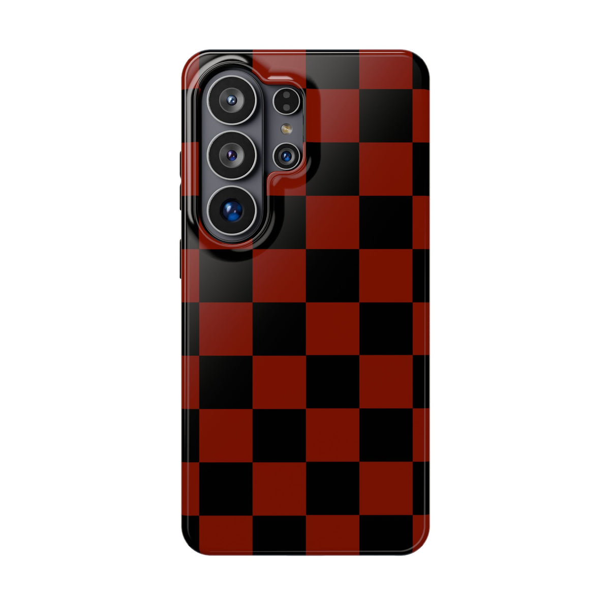 Red Grid Tough Samsung Case