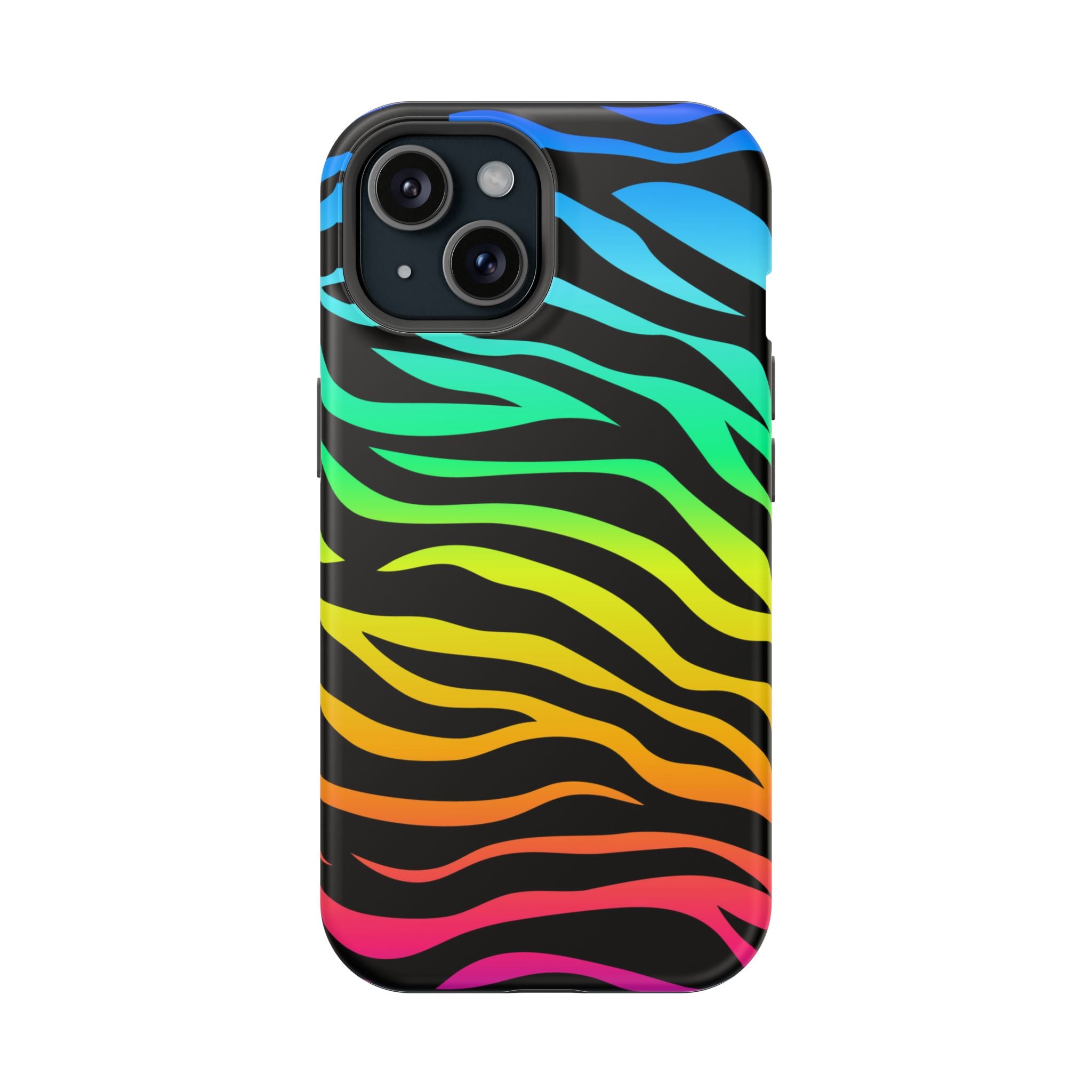 Neon Stripes Tough iPhone Case