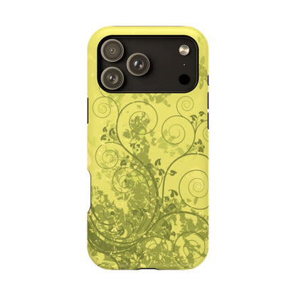 Green Bloom Tough iPhone Case