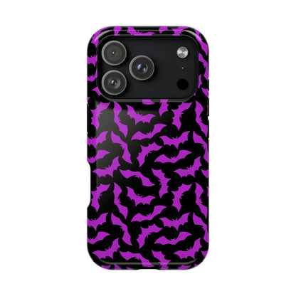 Purple Bats MagSafe Tough iPhone Case