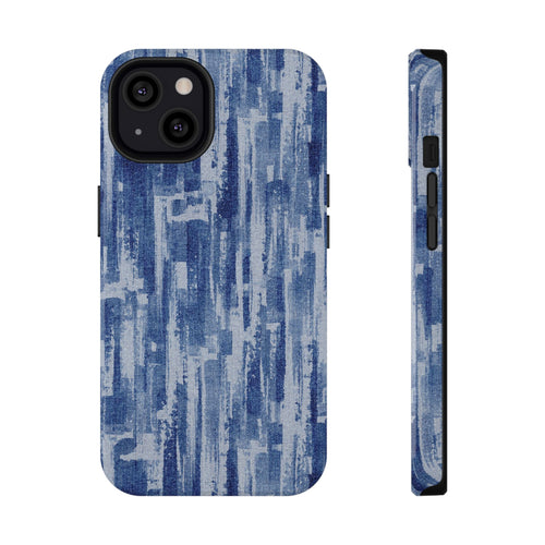 Blue Layers Tough iPhone Case