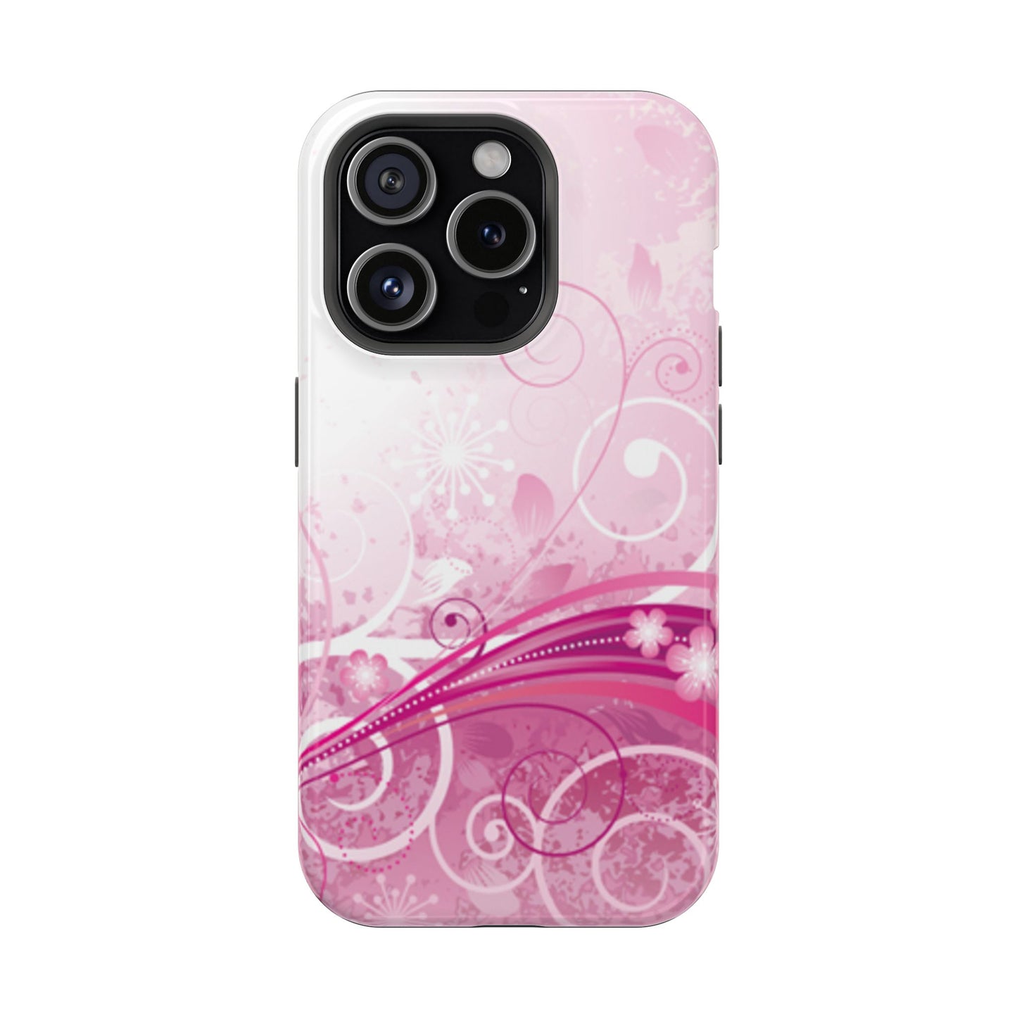 Pink Flowers Tough iPhone Case