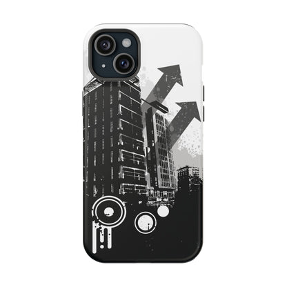 Monochrome City Tough iPhone Case
