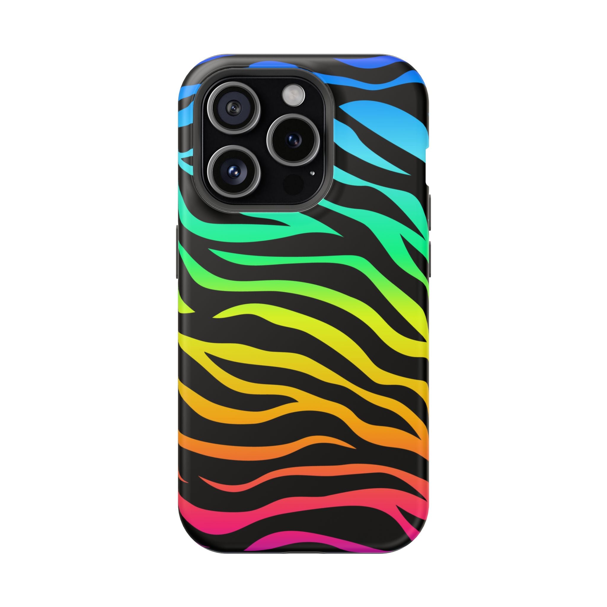 Neon Stripes Tough iPhone Case