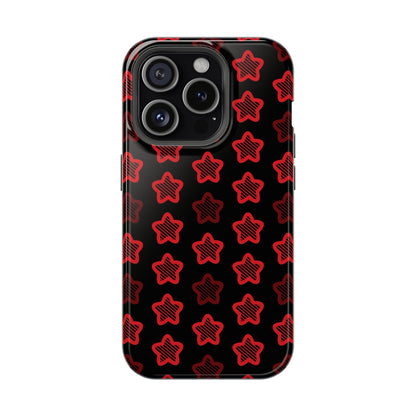 Red Stars Tough iPhone Case