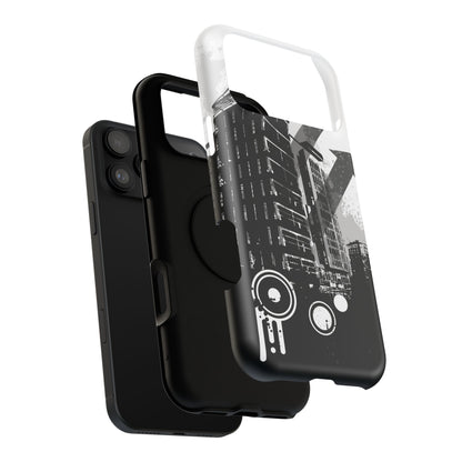 Monochrome City Tough iPhone Case