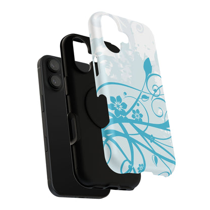 Blue Bloom Tough iPhone Case