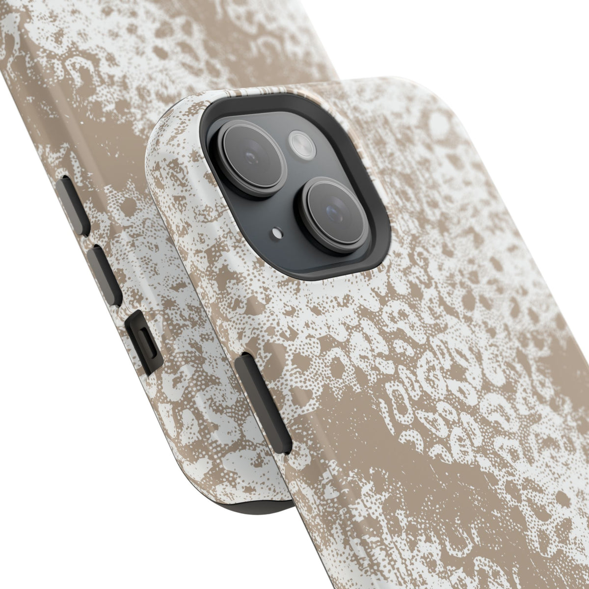 White Leopard MagSafe Tough iPhone Case