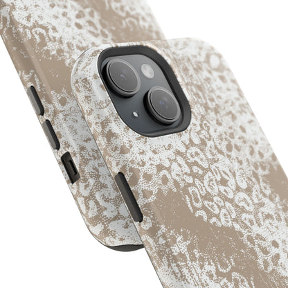 White Leopard MagSafe Tough iPhone Case