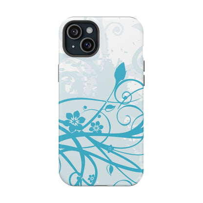 Blue Bloom Tough iPhone Case