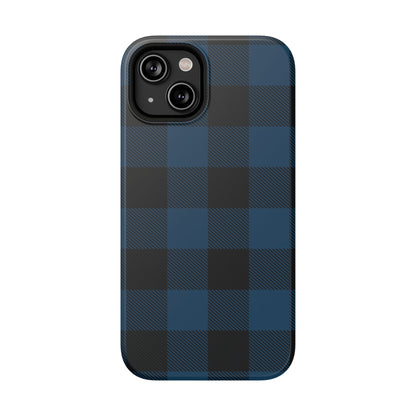 Blue Flannel MagSafe Tough iPhone Case