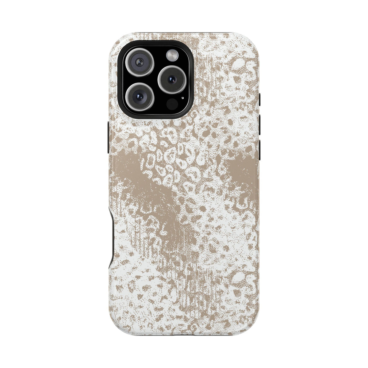 White Leopard MagSafe Tough iPhone Case