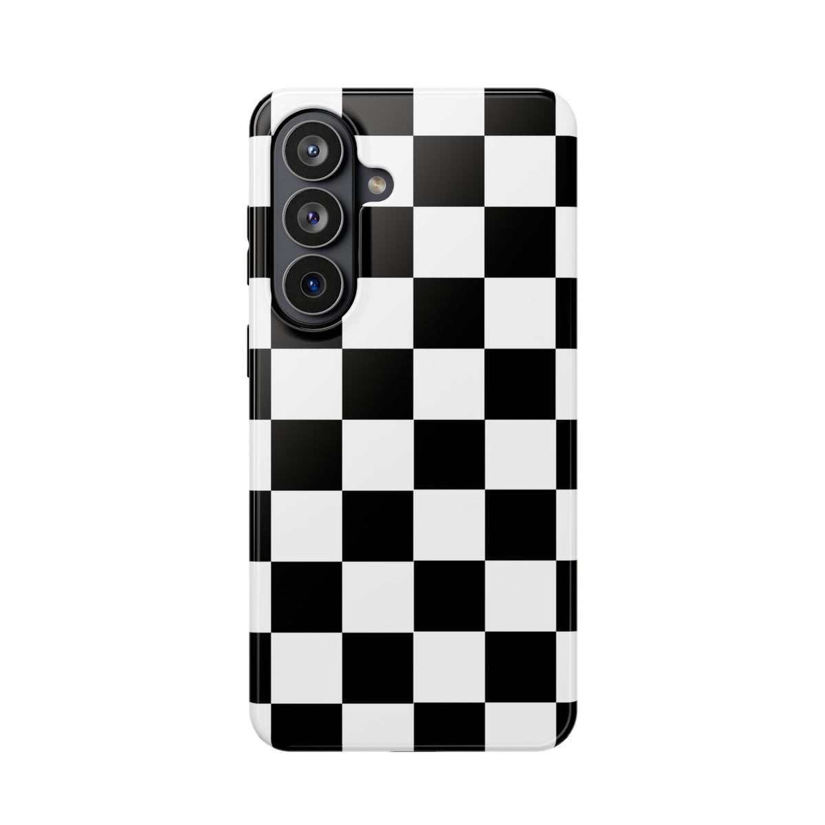 Black Grid Tough Samsung Case