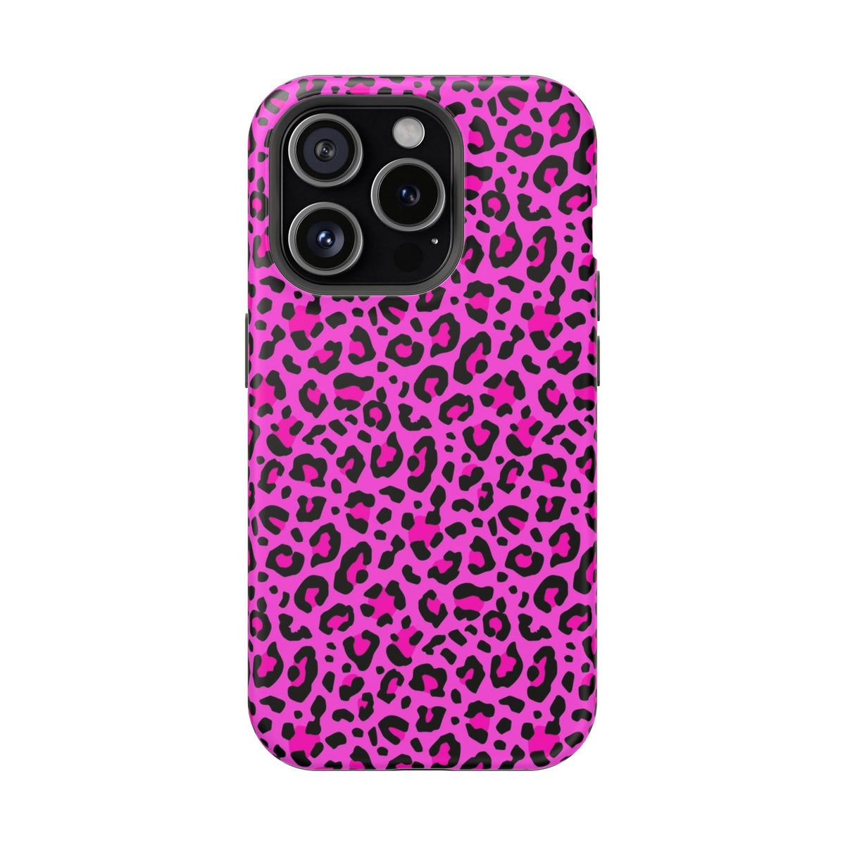 Pink Leopard MagSafe Tough iPhone Case