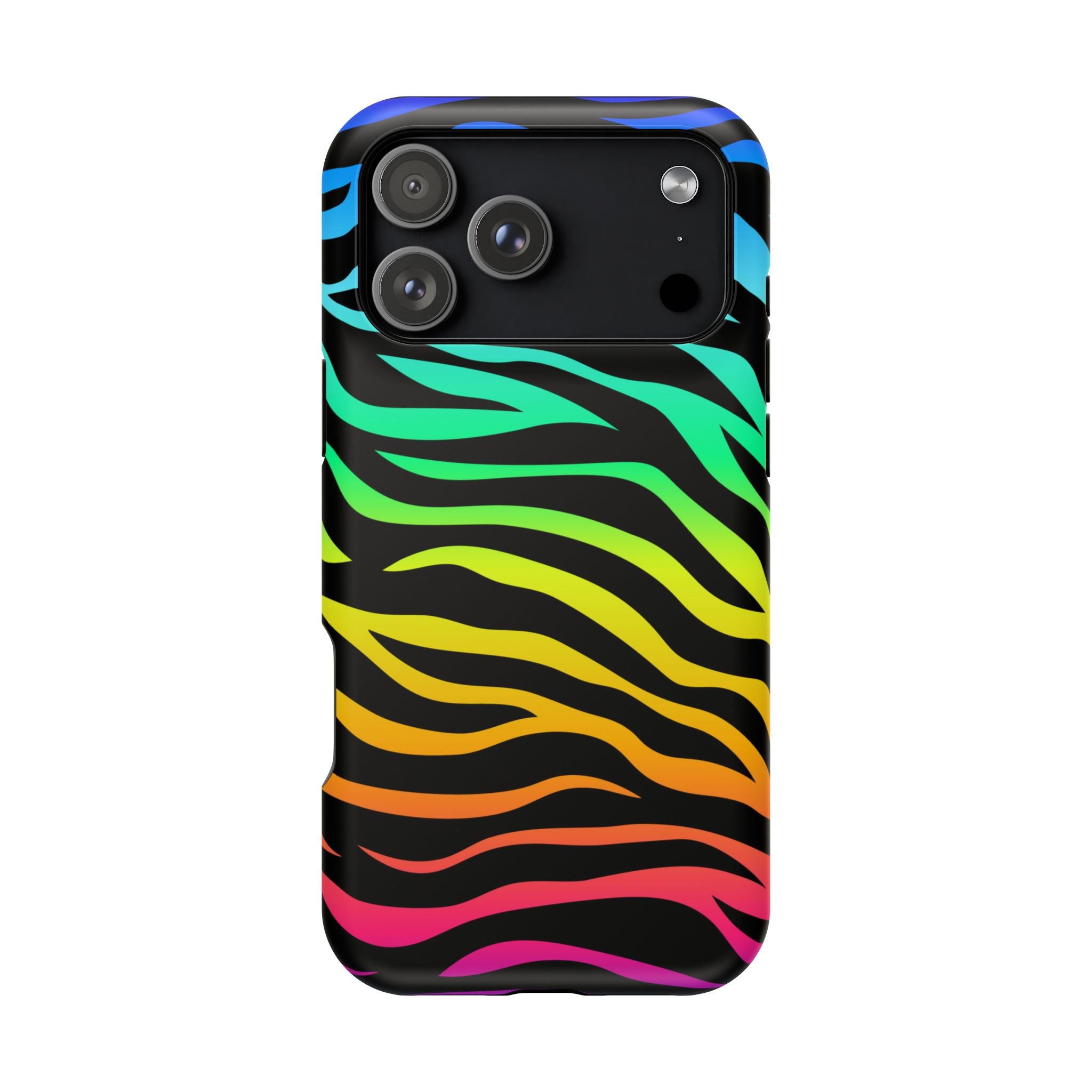 Neon Stripes Tough iPhone Case