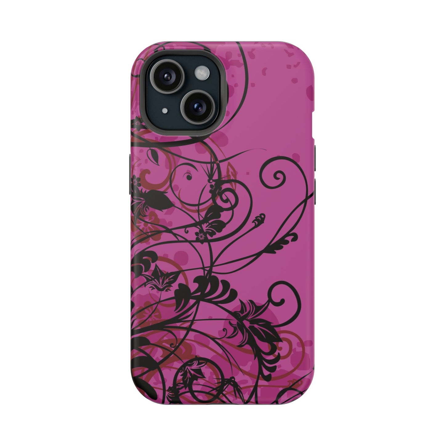 Midnight Petals Tough iPhone Case