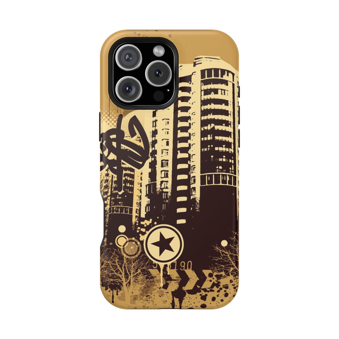 Brown City Tough iPhone Case