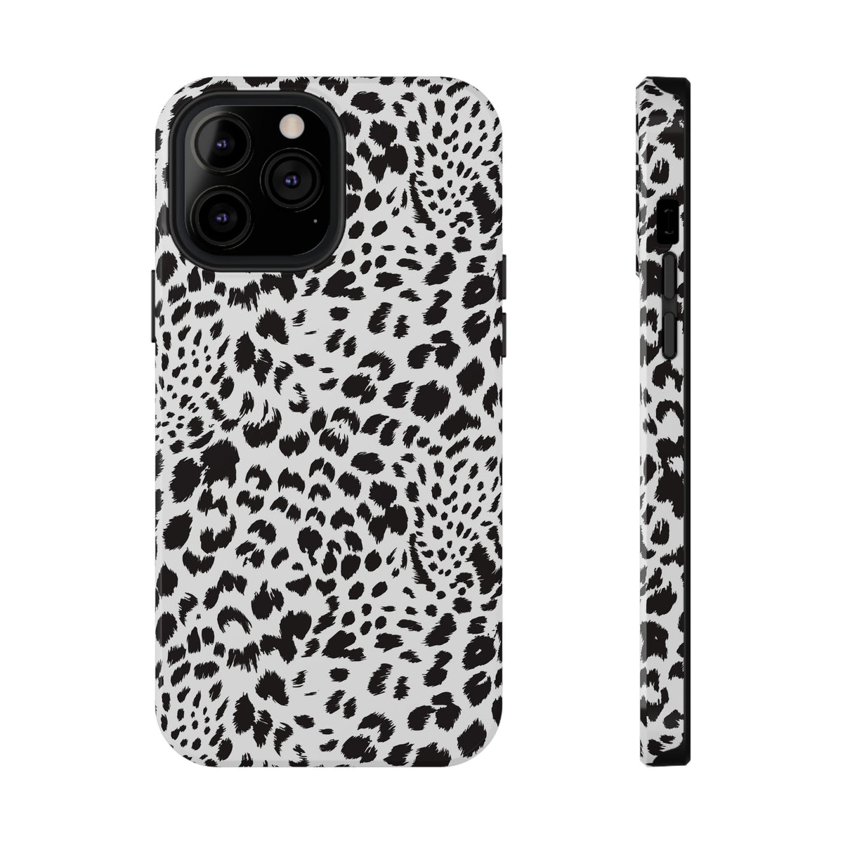 White Leopard Tough iPhone Case