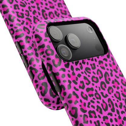 Pink Leopard MagSafe Tough iPhone Case