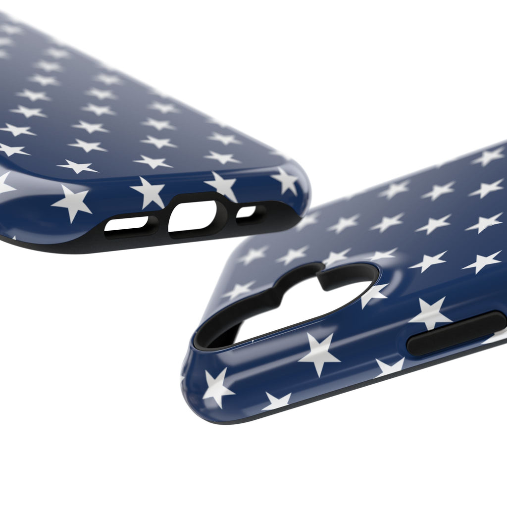 Deep Blue Stars Tough iPhone Case