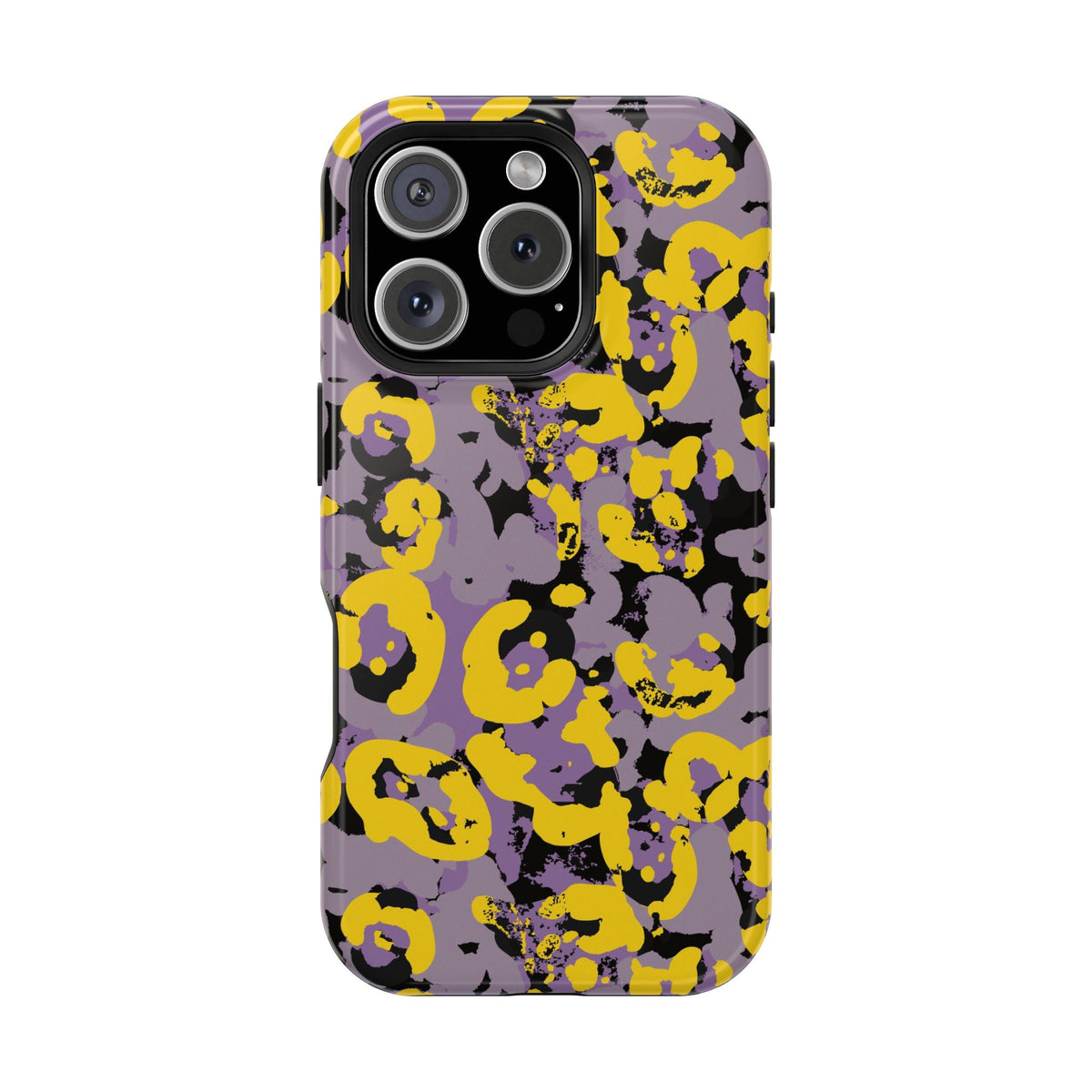 Yellow Leopard MagSafe Tough iPhone Case