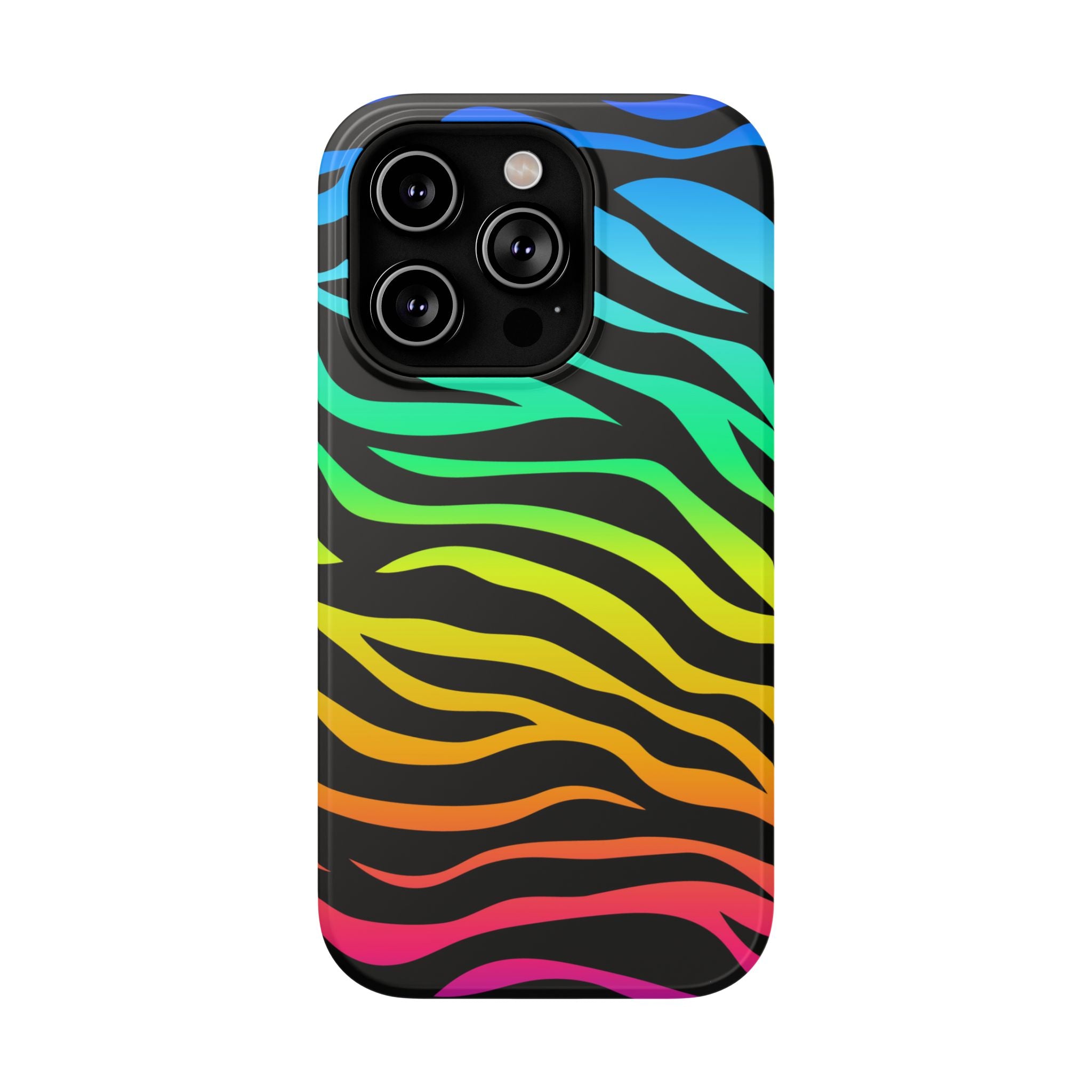 Neon Stripes Tough iPhone Case