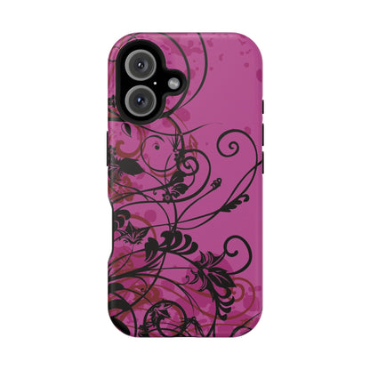 Midnight Petals Tough iPhone Case