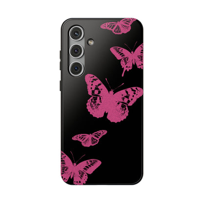 Pink Butterflies Tough Samsung Case