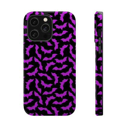 Purple Bats MagSafe Tough iPhone Case