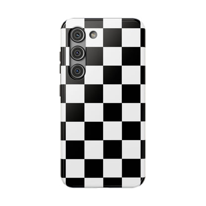 Black Grid Tough Samsung Case