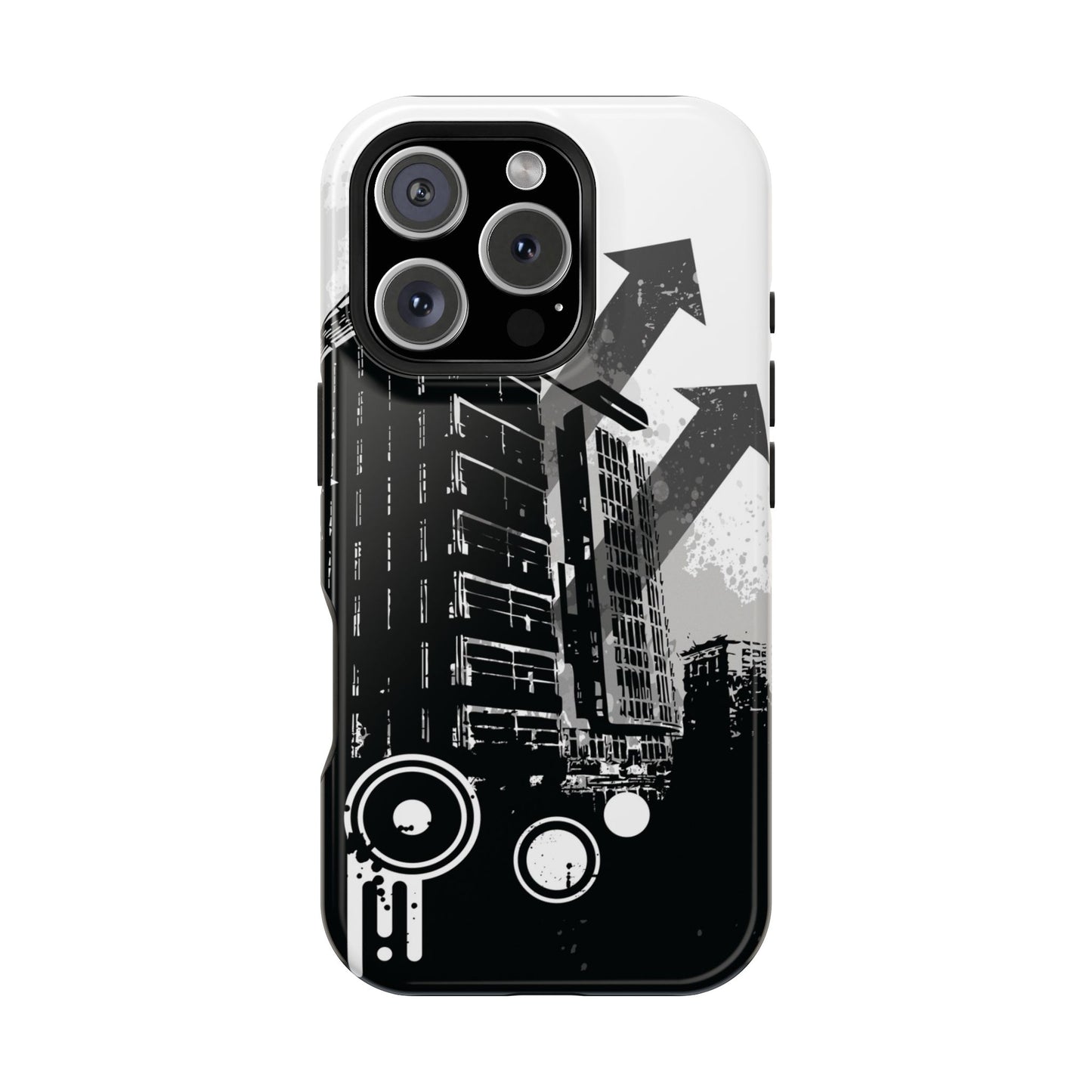 Monochrome City Tough iPhone Case