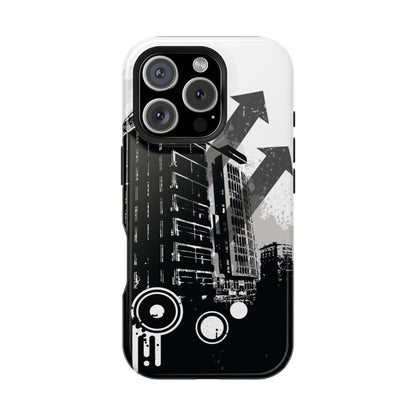 Monochrome City Tough iPhone Case