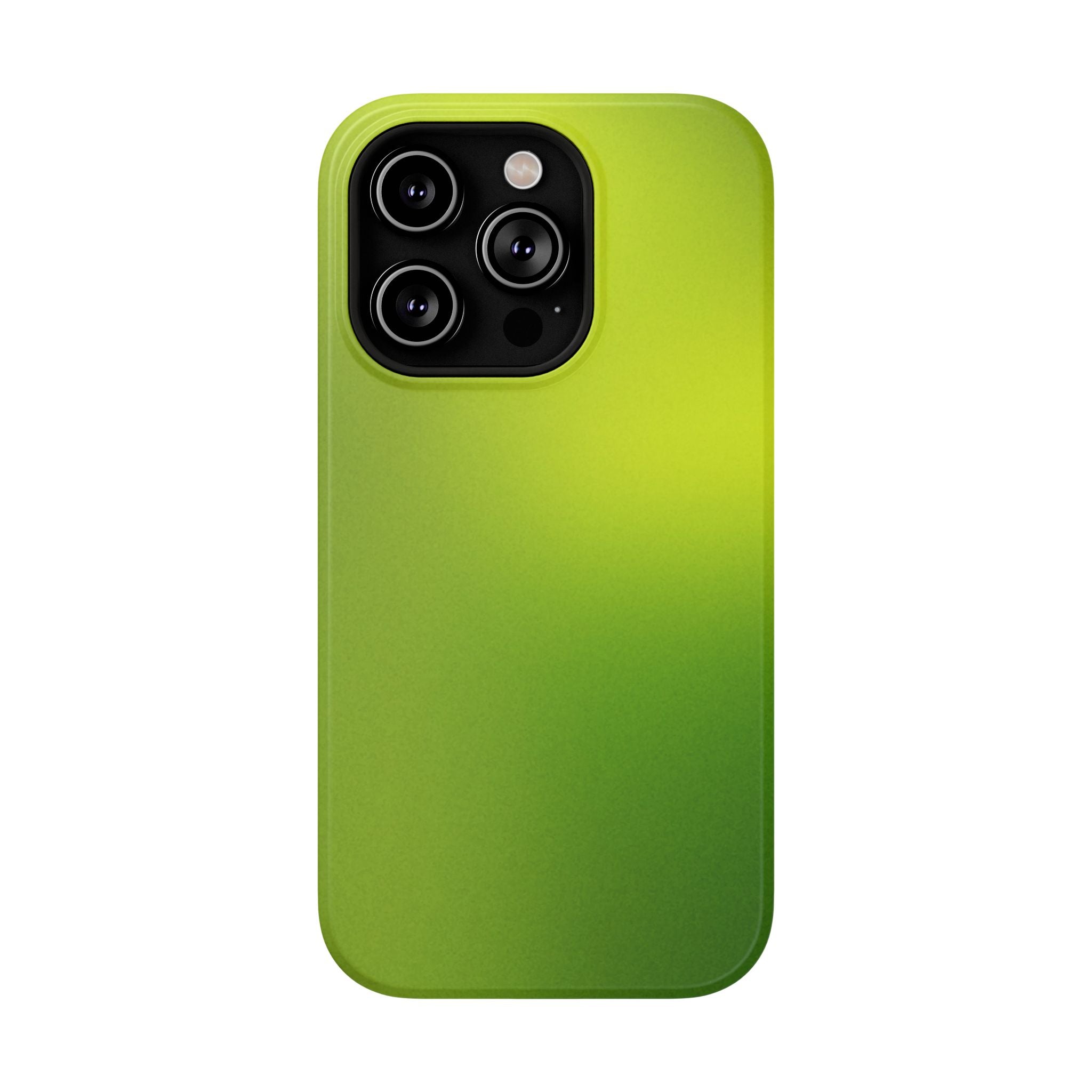 Lime Glow Tough iPhone Case