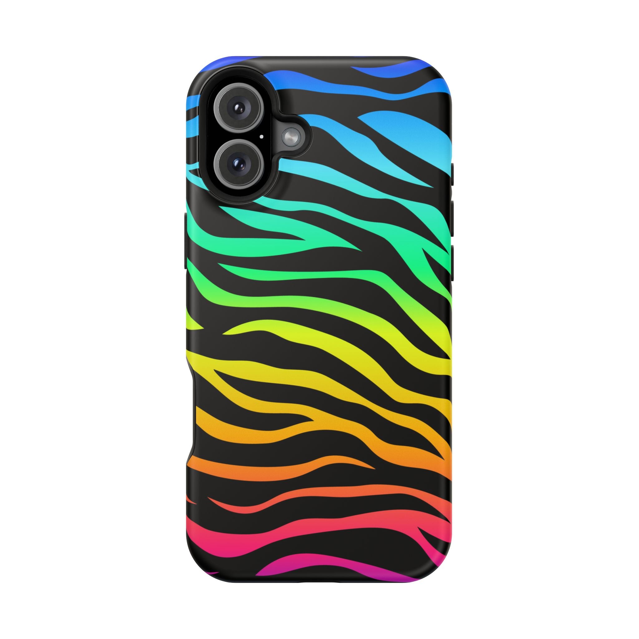 Neon Stripes Tough iPhone Case