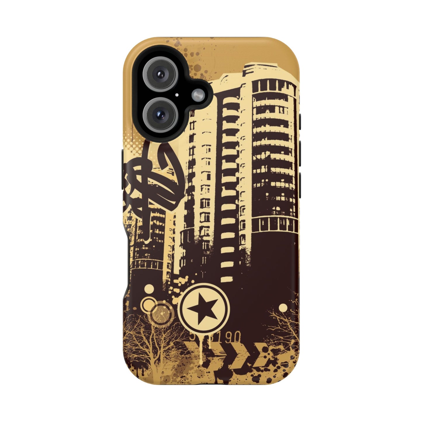 Brown City Tough iPhone Case