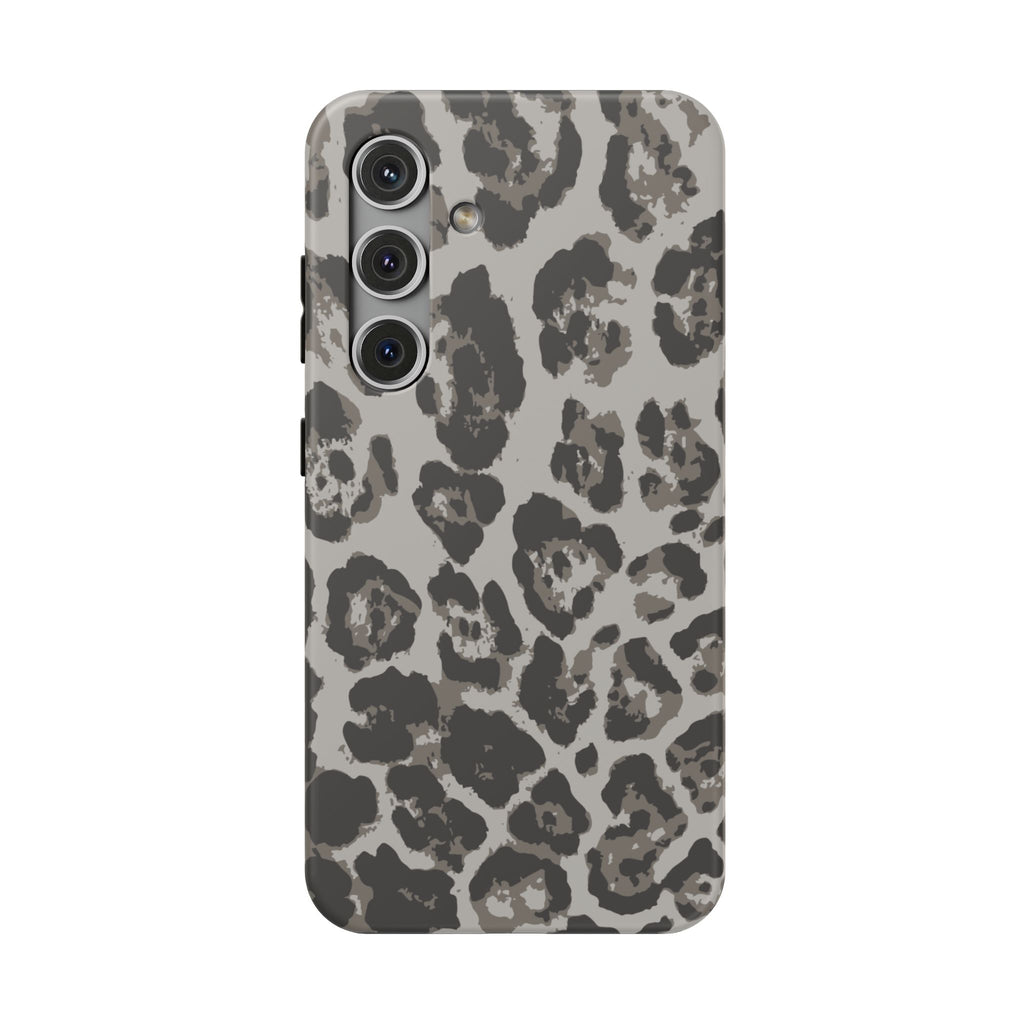 Grey Leopard Tough Samsung Case