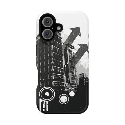 Monochrome City Tough iPhone Case