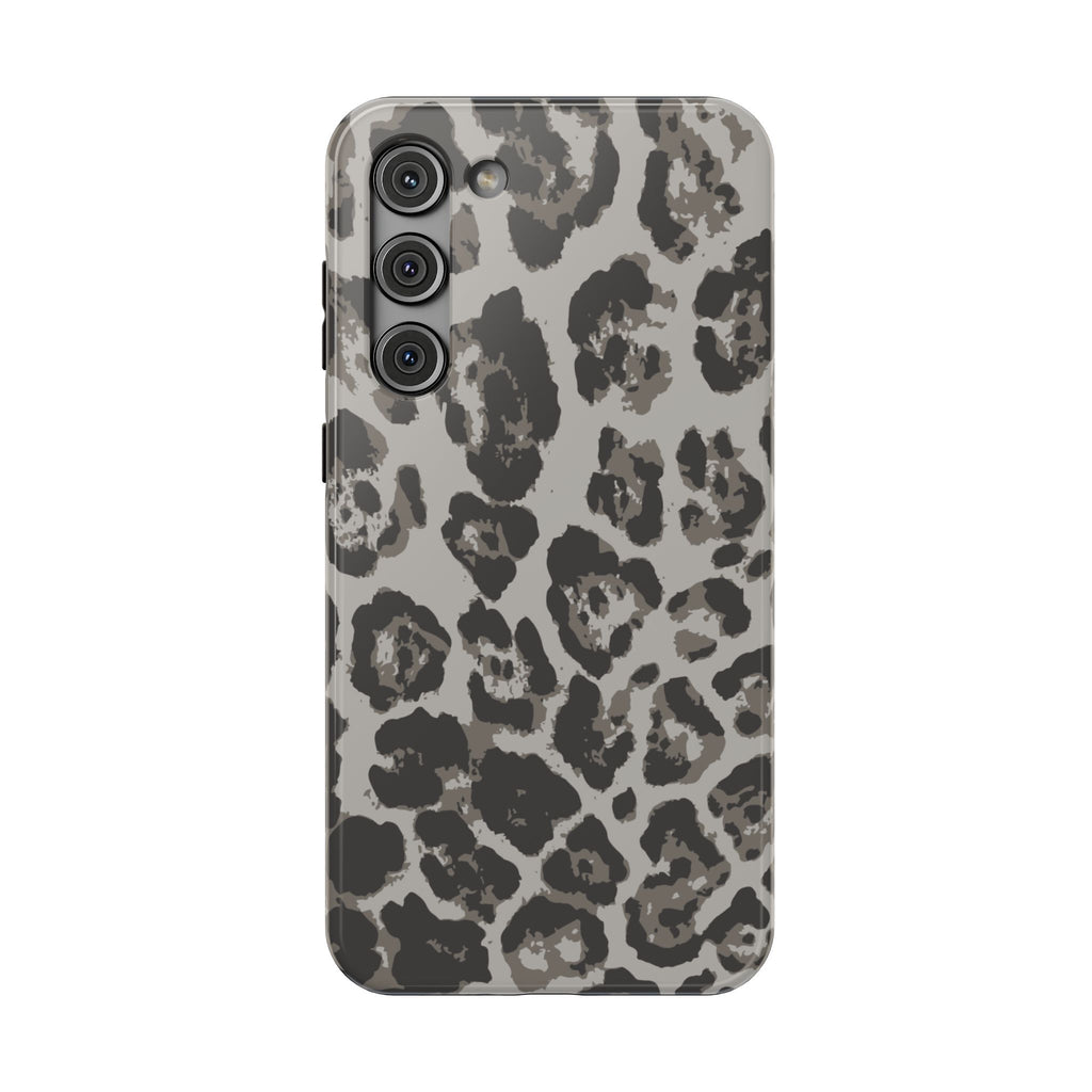 Grey Leopard Tough Samsung Case